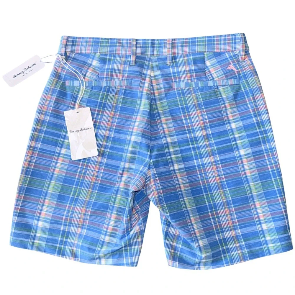 Tommy‎ Bahama Mens 30 Beachfront Plaid Stretch Shorts NWT